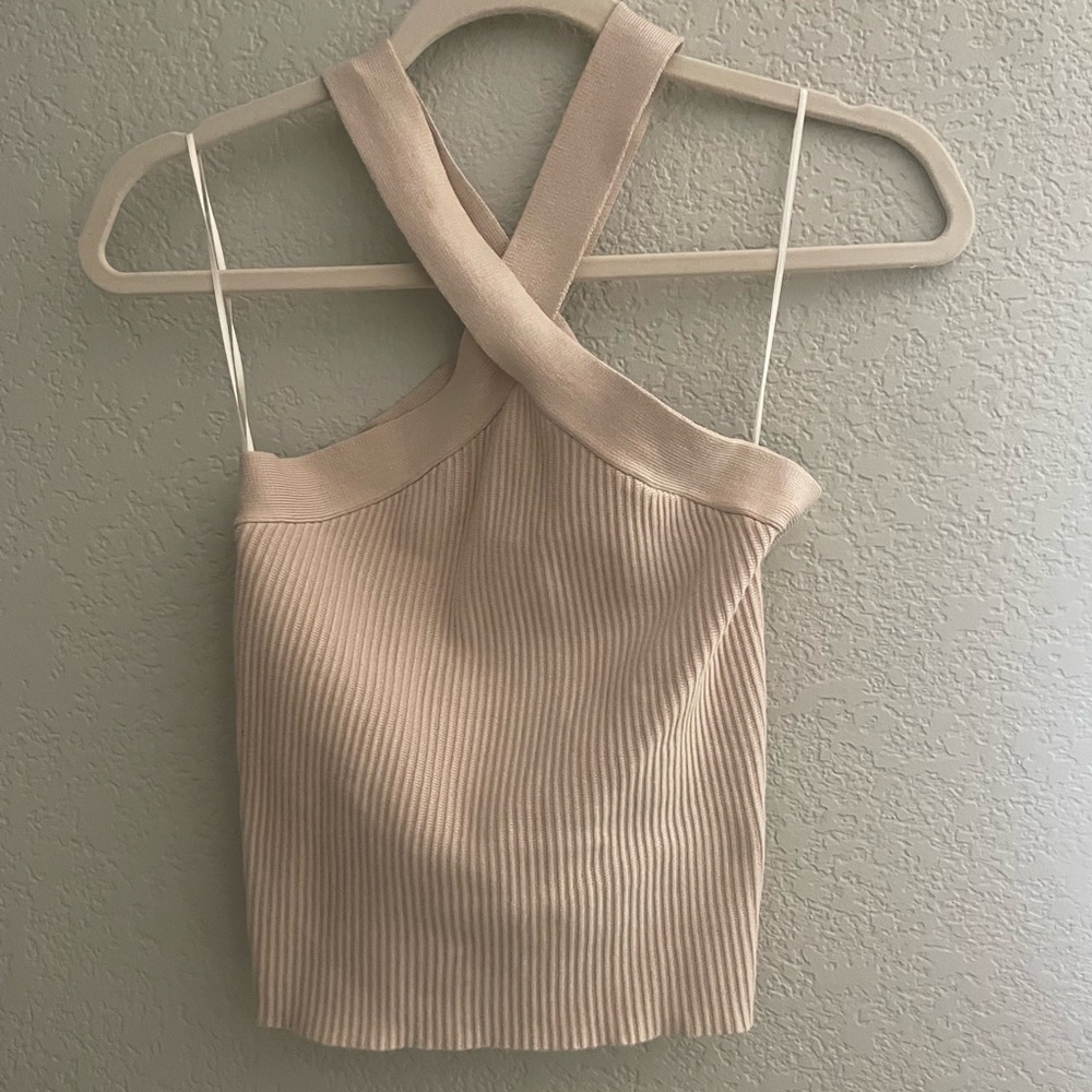 Beige House of Harlow Top